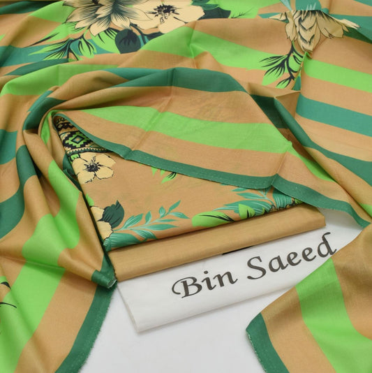 BIN SAEED - 3 PC LAWN DIGITAL PRINTED SUIT - Dp082