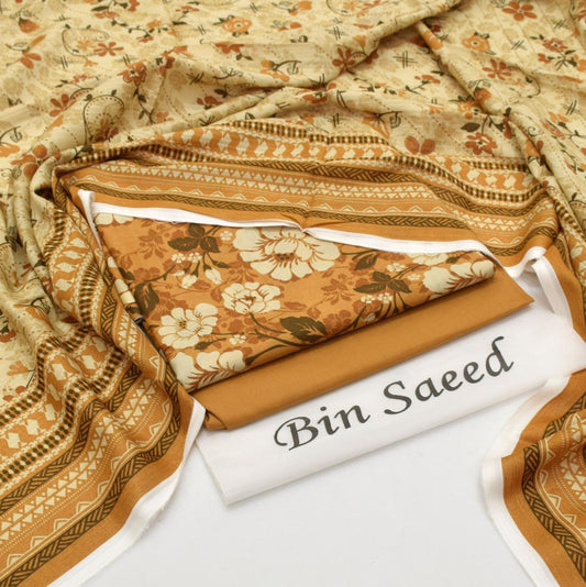 BIN SAEED - 3 PC LAWN DIGITAL PRINTED SUIT - Dp070