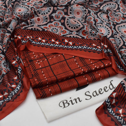 BIN SAEED - 3 PC LAWN DIGITAL PRINTED SUIT - Dp069