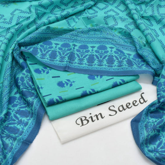 BIN SAEED - 3 PC LAWN DIGITAL PRINTED SUIT - Dp067