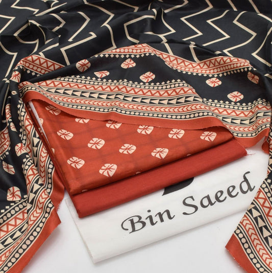 BIN SAEED - 3 PC LAWN DIGITAL PRINTED SUIT - Dp066