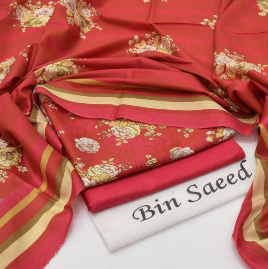 BIN SAEED - 3 PC LAWN DIGITAL PRINTED SUIT - Dp059