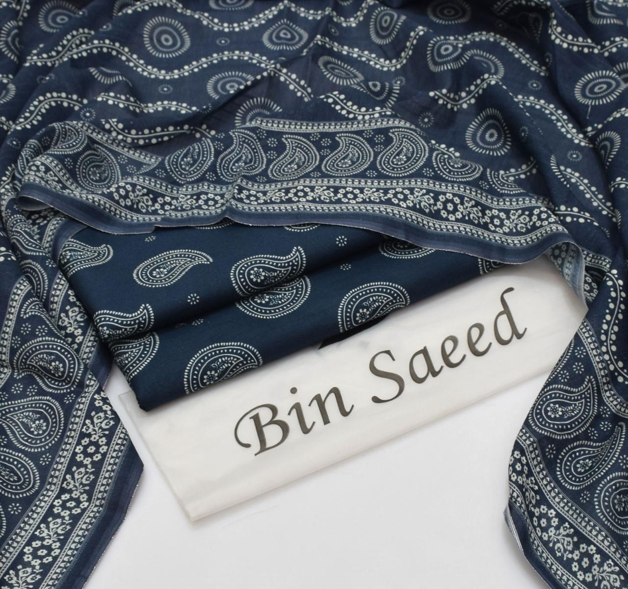 BIN SAEED - 3 PC LAWN DIGITAL PRINTED SUIT - Dp050