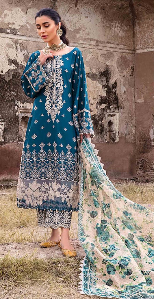 Zainab Chottani - 3 PC EMBROIDRED LAWN SUIT - EM002