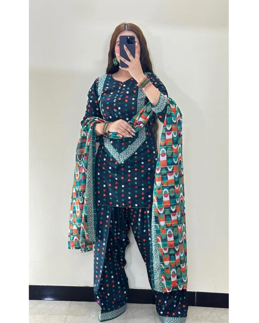 Bin Saeed - 3 PC DIGITAL PRINTED LAWN SUIT - EM020