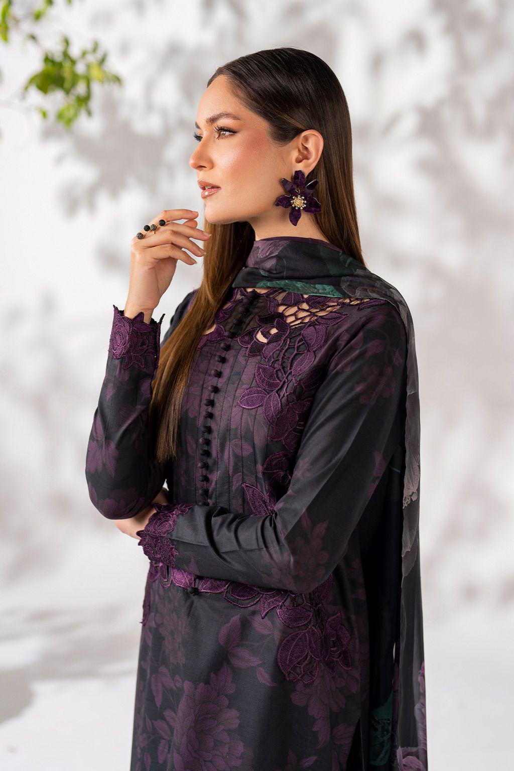 Iznik - 3 PC EMBROIDRED LAWN SUIT - EM036