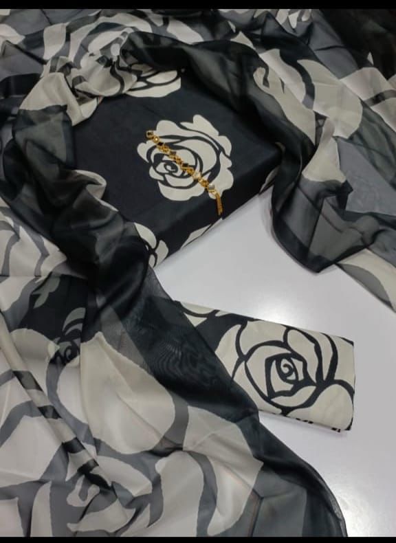 3 PC - SWISS LAWN DIGITAL PRINTED-JM09