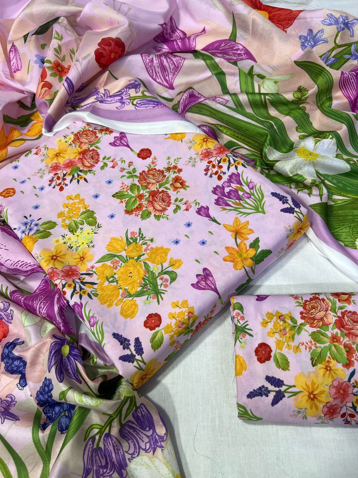 3 PC - SWISS LAWN DIGITAL PRINTED-JM14