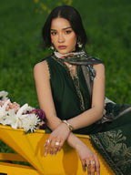 IZEL -3PC Lawn Embriodered Shirt With Chiffon Duppata-JM72