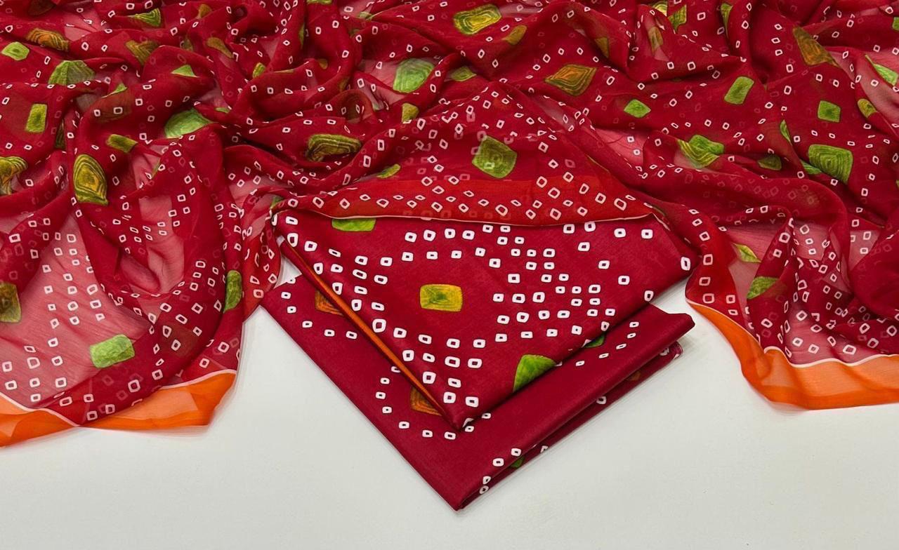 3 PC -DIGITAL PRINTED LAWN WITH CHIFFON DUPPATA-JM86