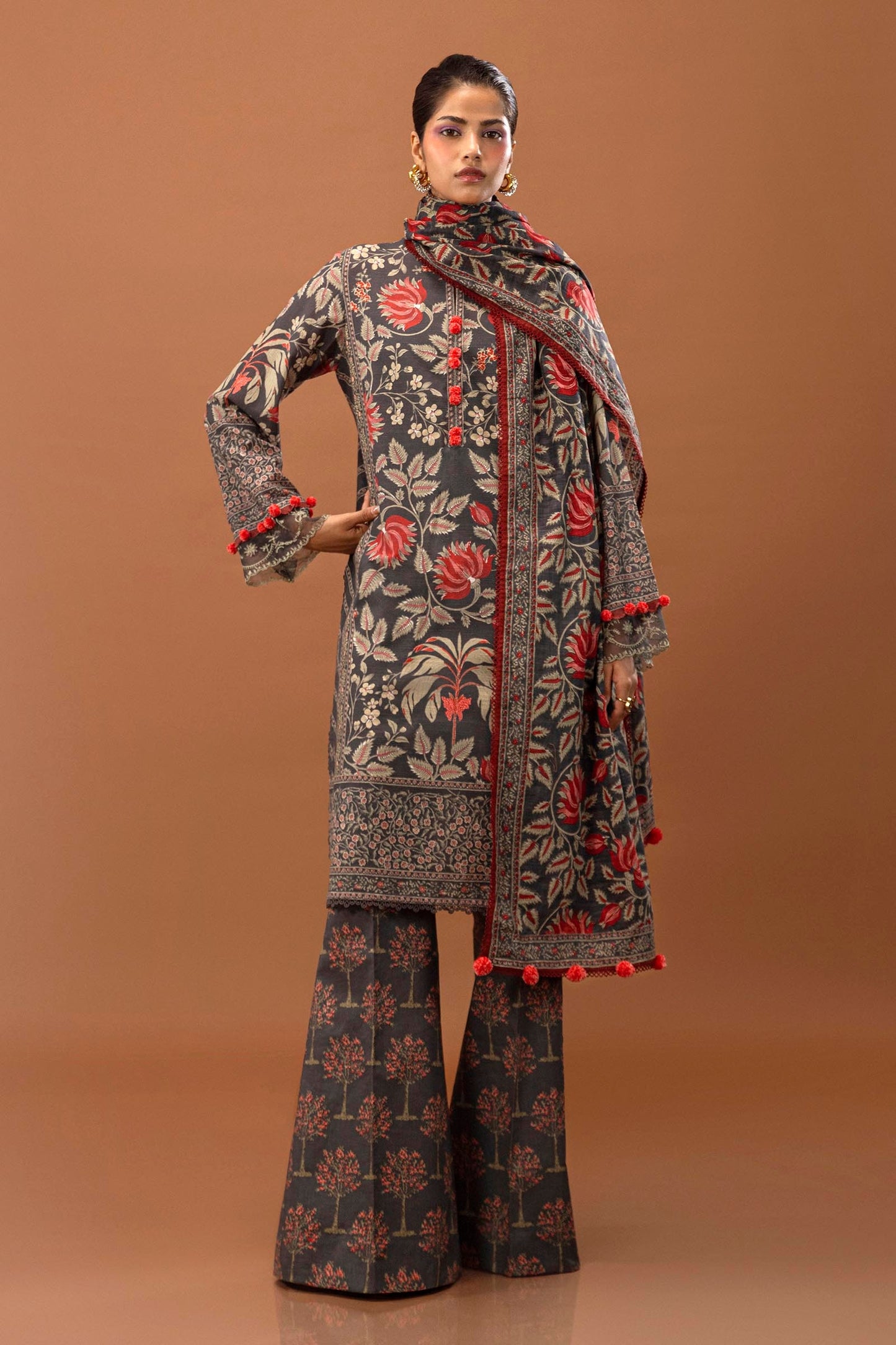 Sana Safinaz - 3 PC Khaddar Digital Printed Suit -JMP2001