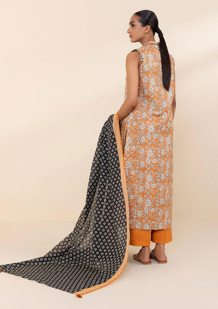 Sapphire - 3 Pc Printed Premium Lawn Suit - JMP003